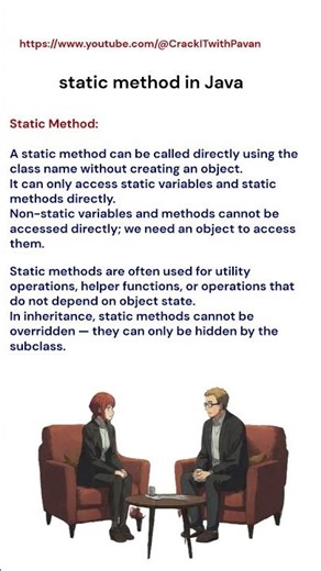 Static Method in Java #ytshorts #shorts #ytshortsindia