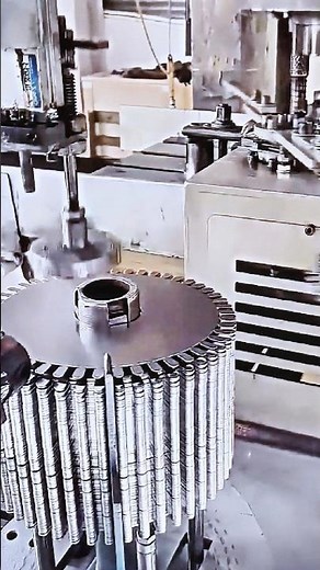 축 방향 자속 모터 코어 자동화 적층 공정 #worker #process #motor #core #manufacturing