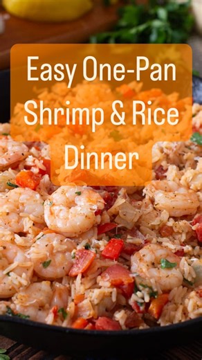 The unique way the shrimp are cooked here can be used in all kinds of recipes. Watch them cook to learn how, and learn how to make this one-pan Italian shrimp and rice dinner at the same time. So much flavor, so easy, you’re going to love it! #shrimpandricerecipe #ricerecipes #ricedinnerideas #shrimprecipes #onepandinner #onepanmeals #skilletrecipes #easydinnerrecipes #quickeasydinners #shrimpdinner #shrimpdinnerideas #howtocookshrimp | Cook the Story