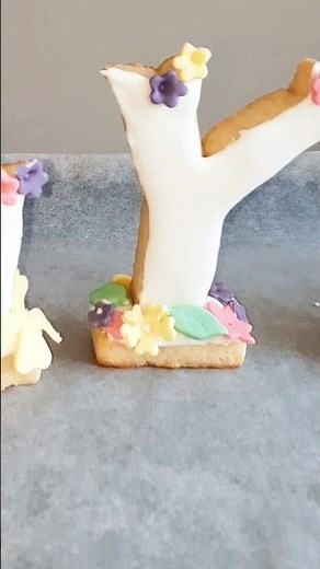 Standing Letter Cookies | 3D Alphabet Cookies | Royal Icing Sugar Cookies |Samia's Kitchen | #shorts