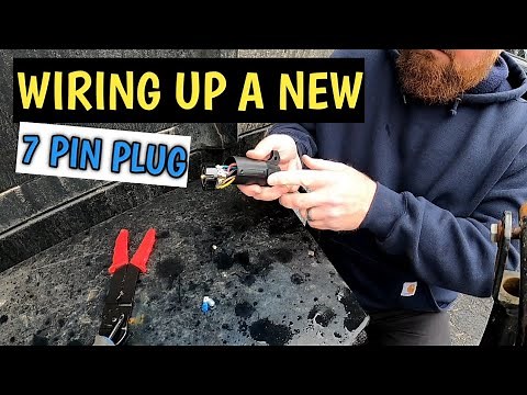 How to replace a damaged 7 pin trailer plug