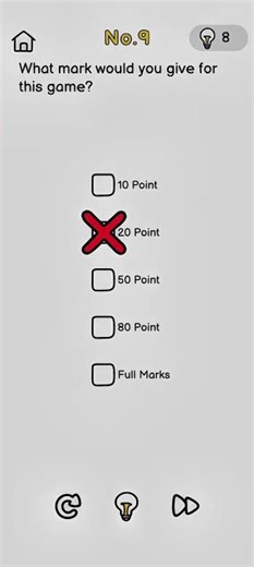What mark would you give for this game ? Level 9 Brain Out 🧠 - Can you solve it ?