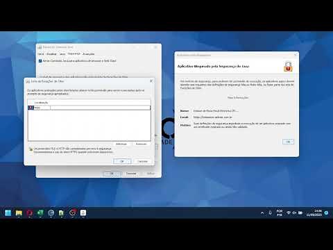 Aplicativo bloqueado pela segurança do Java, como resolver.
