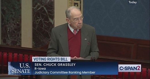 Senators Grassley and Merkley on Voting Rights Bill