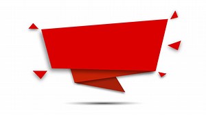 Download Red banner bubble chat flat animation for free