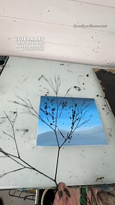 [clip] Painting an abstract night scene! 🎨 #easypainting #beginnerfriendly #howto #paintingtips #tipsandtricks | Emily Seilhamer Art