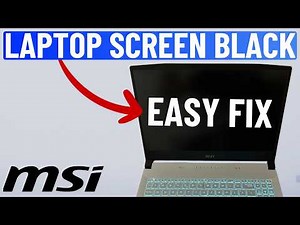 Fix MSI Laptop Black Screen But Turns On (in 1 Minute)