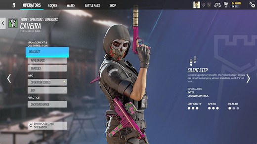 Best Caveira loadout in Rainbow Six Siege