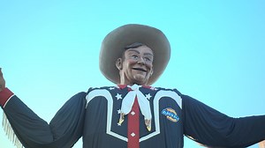 Everything’s bigger in Texas, including new friends! Your Sesame Street pals are so excited to be at the State Fair of Texas with their new friend, Big Tex! 🤠🎡💛 #SesameRoadTrip | Sesame Street