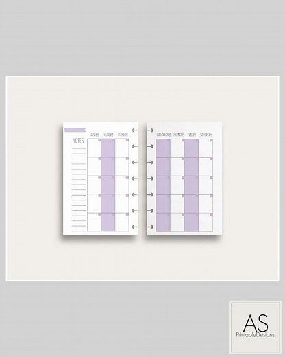 Happy Planner Mini Weekly & Monthly Printable 4.5” x 7
