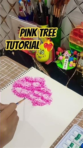 tree tutorial 🌳❤️#shortvideo #for you