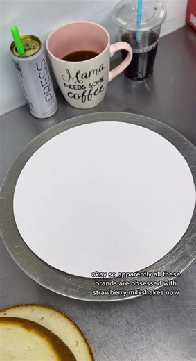 Delicious Strawberry Milkshake Cake at a Bakery