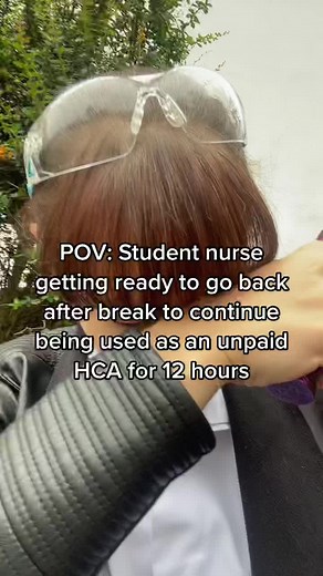 Those catheter, NG tube, and cannula insertion competencies and medications management aren’t going to sign themselves off… (No disrespect to HCAs they’re awesome, and we’re not ‘too posh to wash’ and it’s an important part of nursing, but we’re unpaid and supernumerary and have competencies to meet - if I wanted to be an HCA I’d have picked up a paid bank shift 😔) #nursing #studentnurse #nurse #pov