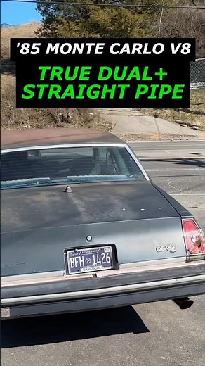 1985 Chevy Monte Carlo 305 V8 w/ True Duals & Straight Pipes!