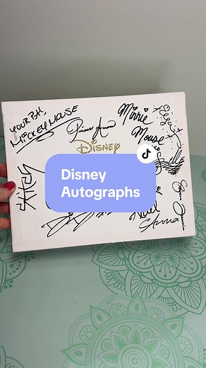 Make a Disney Autograph Canvas with your Cricut. Full tutorial on YouTube #littlecraftnest #disneyautographs #disneycharacters #cricutprojects #cricutdisney