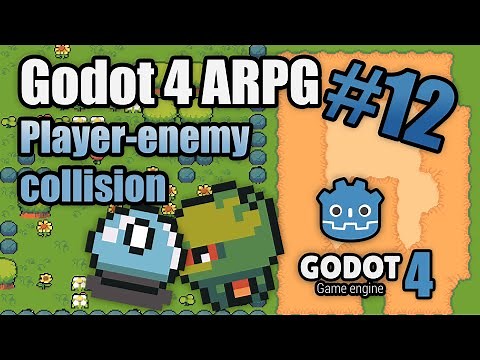 How to make an ARPG in godot 4 #12: Player-enemy collision | tutorial | zeldalike
