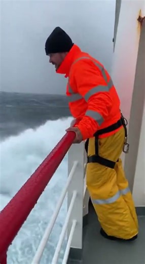 Surviving the North Sea Is Seriously No Joke 🌊 #massivewaves #roughseas #ships #sea