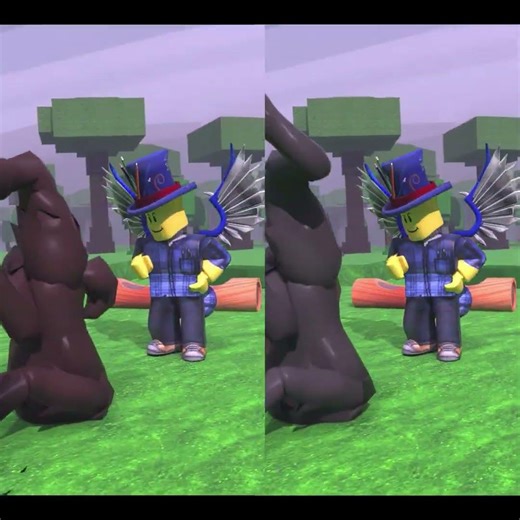 deer vs ram Cracky4 troll 99 nights 😂 #99nightintheforest #roblox #animation