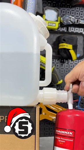 Shop Tool Reviews on Instagram: "Perfect Gift for the Mechanic. Brake Cleaner Bulk Dispenser or any other fluid that makes sense. 5 gallon capacity with a spigot. #shoplife #giftguide #tools"