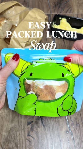 Easy packed lunch swap 👌🏼 If you’re looking for an easy packed lunch swap and cheaper alternative to processed bread and ham slices, this same day focaccia recipe and roasted ham is super easy and the kids will love it in their packed lunch 😍 #kidspackedlunch #kidslunchbox #homemadefood #foodswaps #mealprep