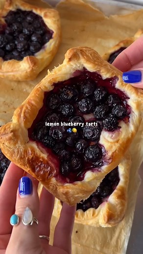 105K views · 433 reactions | Elevate your tea time with a tasty treat! 不☕ @_madebymal_'s heavenly Lemon Blueberry Tarts made effortlessly with our Jus-Rol puff pastry.  Head to their page for the full recipe, and don't forget to tag us in your recreations.  #JusRol #JusRolBakers #BlueberryTart #PastryRecipe #EasyPastryRecipes #LemonTart #LemonBlueberryTart | Jus-Rol | Facebook