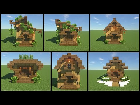 15 Simple Minecraft Roof design | Tutorial