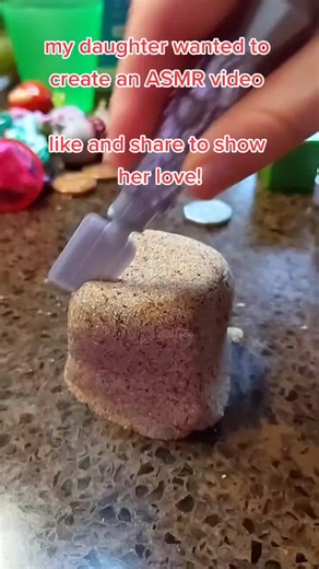 My daughter's first ASMR video! #asmr #asmrtiktoks #asmrsounds #kids #kidstiktok