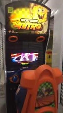 Nicktoons Nitro Sit Down Racing Arcade Game w/LCD monitor by RAW THRILLS!