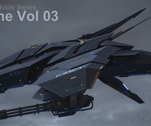 ArtStation - Sci-Fi Vehicle Series-Drone 03-PBR | Resources