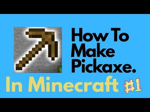 How To Make Wooden Pickaxe In Minecraft😝 #Minecraft 