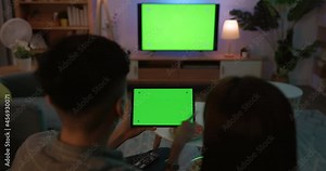 tablet Connect green screen TV