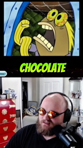 Bald Man Screams About CHOCOLATE!