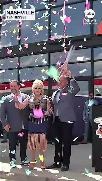 Dolly Parton makes surprise appearance at truck stop opening