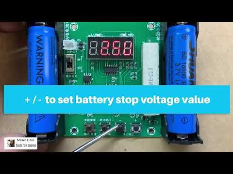 Easy!! 18650 Tester mAh mWh for 18650 Lithium Battery Voltage Discharge Capacity - ICStation