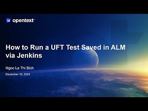 How to run UFT test saved in ALM via Jenkins.