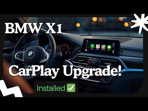 BMW X1 2018 EVO Screen - Wireless CarPlay Upgrade | OEM Factory Display Retrofitted 🚘✨
