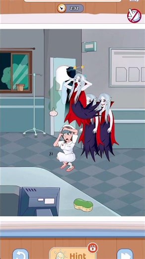 Brain Fever: Puzzle Game - Level 7 - Save the nurse from the vampires.