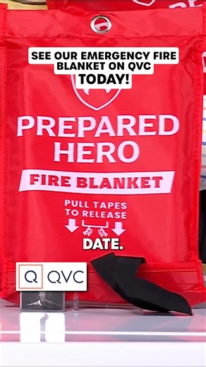 Today is the day! See our Emergency Fire Blanket on QVC 12-3pm EST and get your exclusive deal before they sell out! Last time they sold out in 10 minutes! | Prepared Hero