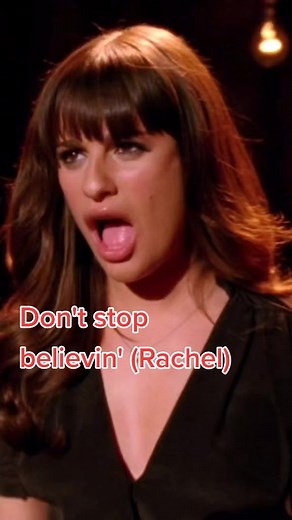 Don't stop believin' (Rachel Berry) ⭐ #glee #gleecast #rachelberry #leamichele