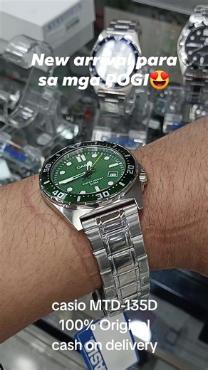 Casio green hulk MTD-135D New arrival | Take UR Time