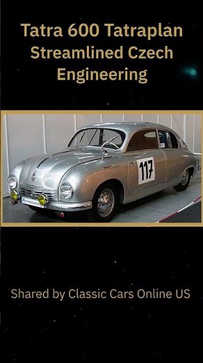 Tatra 600 Tatraplan – Streamlined Czech Engineering