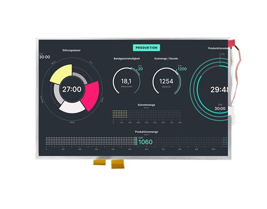 AT102TN03V.8 10.2 Inch TFT LCD Display 800×480 TTL Wide Temperature LCD Display For Automotive - YOURITECH