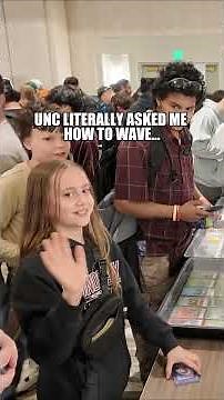 Learning sign language at a card show! #pokemon