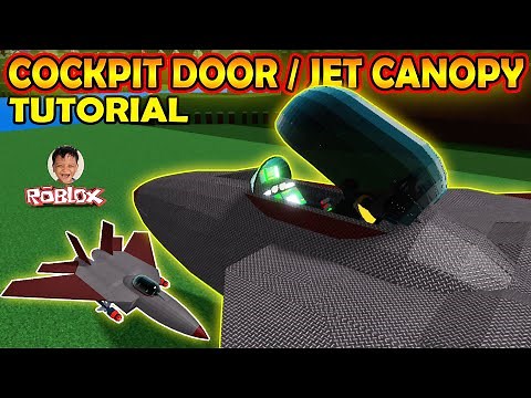 Roblox Build a Boat for Treasure! How To Build Cockpit Door, Canopy, Hatch, for Fighter Jet Tutorial