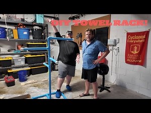 How to Build a Simple Towel Rack with PVC | Home Improvement Tutorial