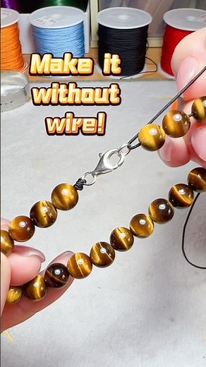 DIY Tips: How to make a clasp bracelet without a wire? #howto #diy #tips