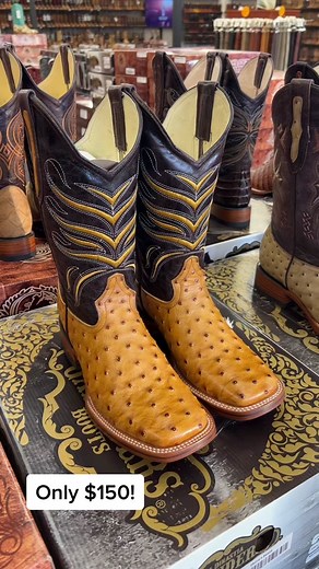 Who’s looking for some ostrich boots?! 🔥#ostrichtiktok #ostrichboots #cowboyboots #squaretoeboots #westernboots #mensfashion #shoplocal