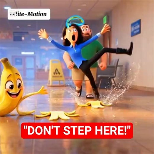 This Naughty Banana Keeps Making People Fall 🍌😂 | Funny Animated Short #youtubeshorts #funny #banana