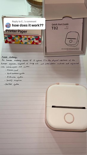 Replying to @E... the tutorial you guys asked for!! how handy is this pocket printer?? LINK IN BIO TO PURCHASE OUR PRODUCT!! #fyp #pocketprinter #labels #printer #tiktokmademebuyit #giftingideas #stickers #blackfriday #scrapbooking #studytok #studytokaesthetic #science #printing