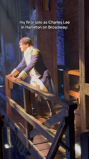my final solo as Charles Lee in Hamilton 🥹 #actor #broadway #hamilton #theatre #backstage #pov